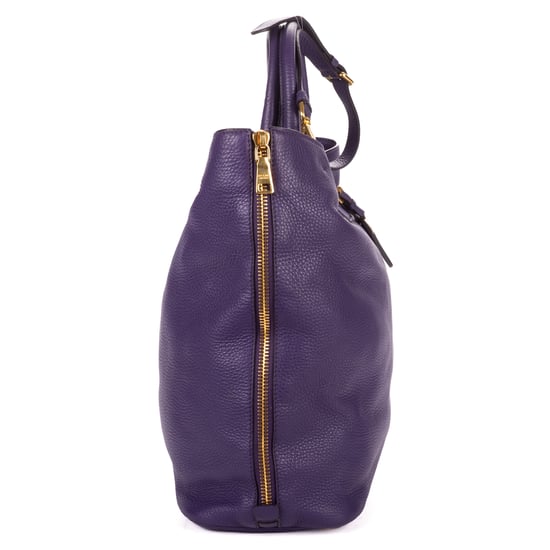 Prada Convertible Square Open Tote  en  morado Cuero de ternero - Image 4