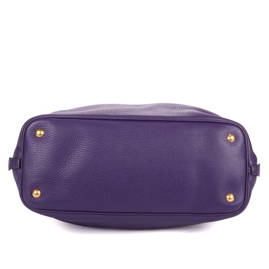 Prada Convertible Square Open Tote  en  morado Cuero de ternero - Image 6