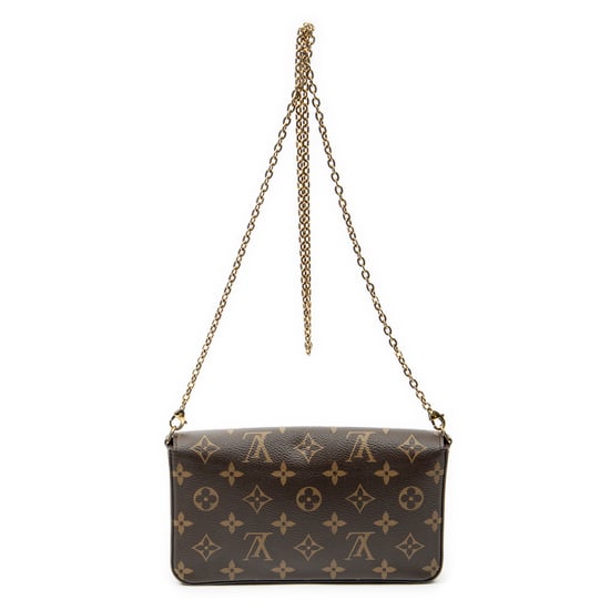 Louis Vuitton Felicie Pochette en marrón Lienzo recubierto - Image 5
