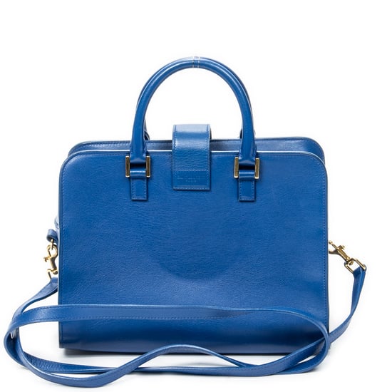 Yves Saint Laurent Baby Monogram Cabas  en  Blue Cuero de ternero - Image 5