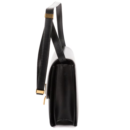 Celine Medium Classic Box Medium en  negro Cuero de ternero - Image 3