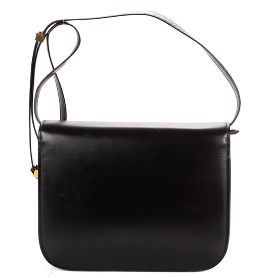 Celine Medium Classic Box Medium en  negro Cuero de ternero - Image 5