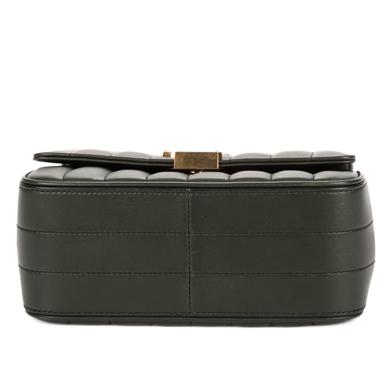 Yves Saint Laurent Small Vicky Chain Flap Crossbody Small en  verde oscuro Cuero de ternero - Image 6
