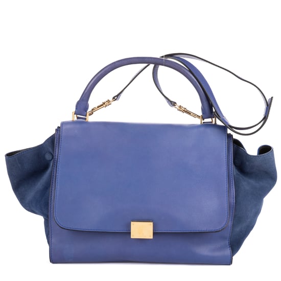 Celine Medium Trapeze Medium en Blue Cuero de ternero - Image 1
