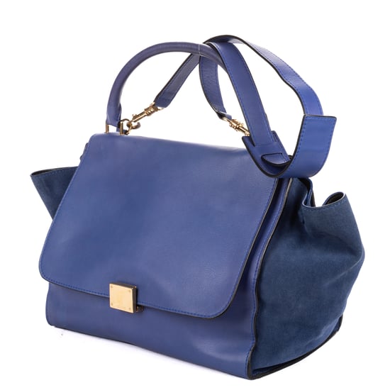 Celine Medium Trapeze Medium en Blue Cuero de ternero - Image 2