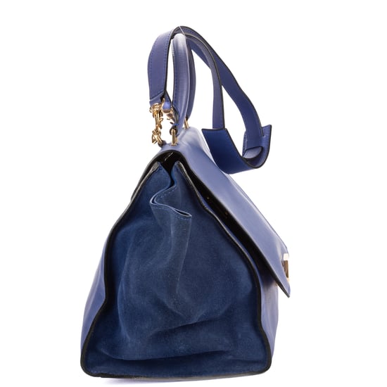 Celine Medium Trapeze Medium en Blue Cuero de ternero - Image 4