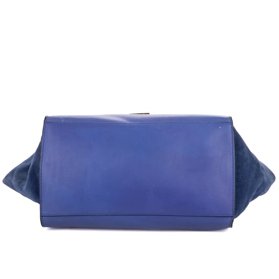Celine Medium Trapeze Medium en Blue Cuero de ternero - Image 6
