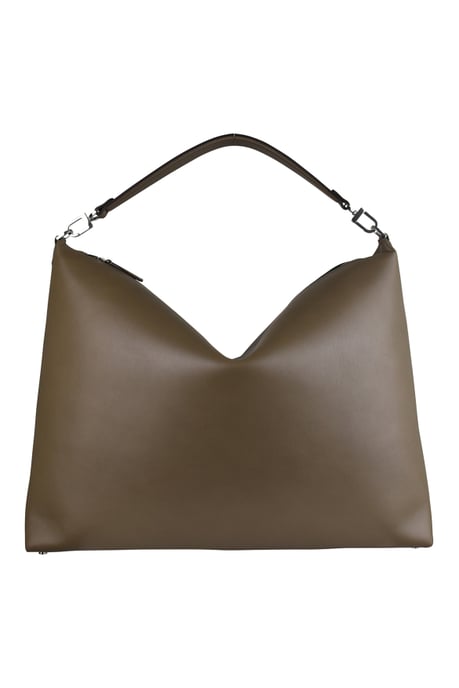 Toteme Bolso de piel con bordes biselados Verde - Image 1