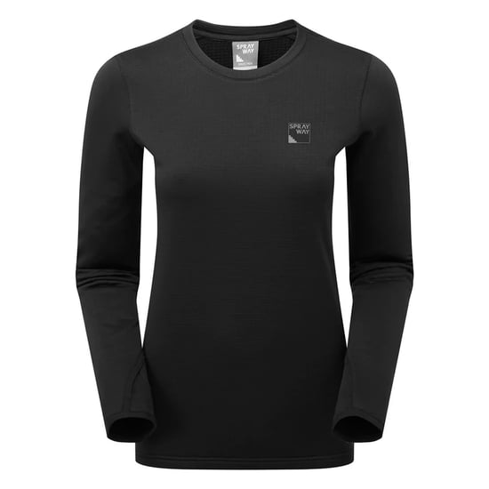 Camiseta de Felpa para Damas con Cuello Redondo y Aberturas para el Pulgar para Senderismo en Invierno - Image 1