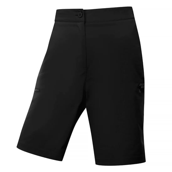 Pantalones cortos de senderismo repelentes al agua para mujeres, con longitud hasta la rodilla y bolsillos con cremallera - Image 1