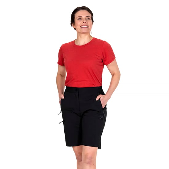 Pantalones cortos de senderismo repelentes al agua para mujeres, con longitud hasta la rodilla y bolsillos con cremallera - Image 4