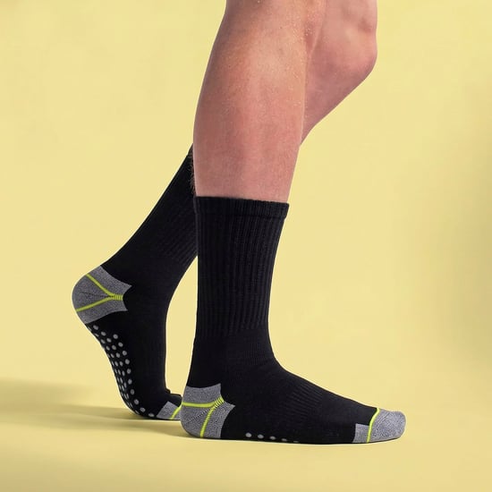 6 Pares de Calcetines de Trabajo para Hombre Antideslizantes | Calcetines de Bota Transpirables y Duraderos con Agarre - Image 4