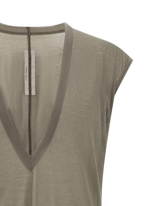 Camiseta de algodón gris Rick Owens - Image 3