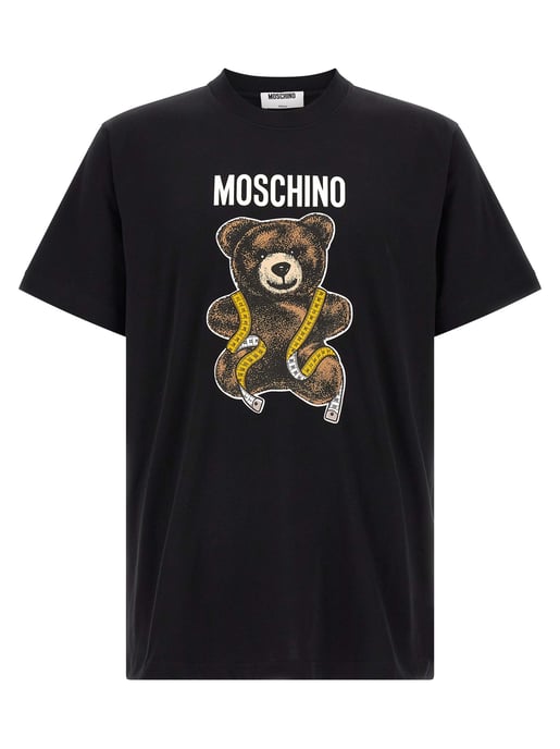 Camiseta de Algodón Negra Moschino - Image 1