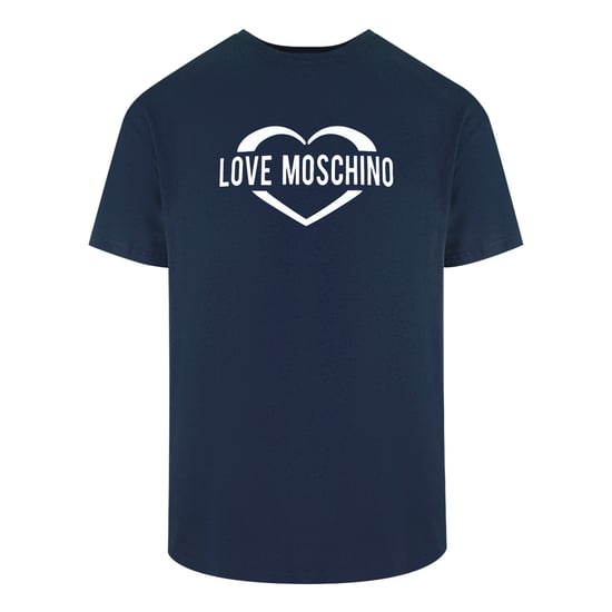 Camiseta Azul Marino Con El Logo Love De Moschino - Image 1