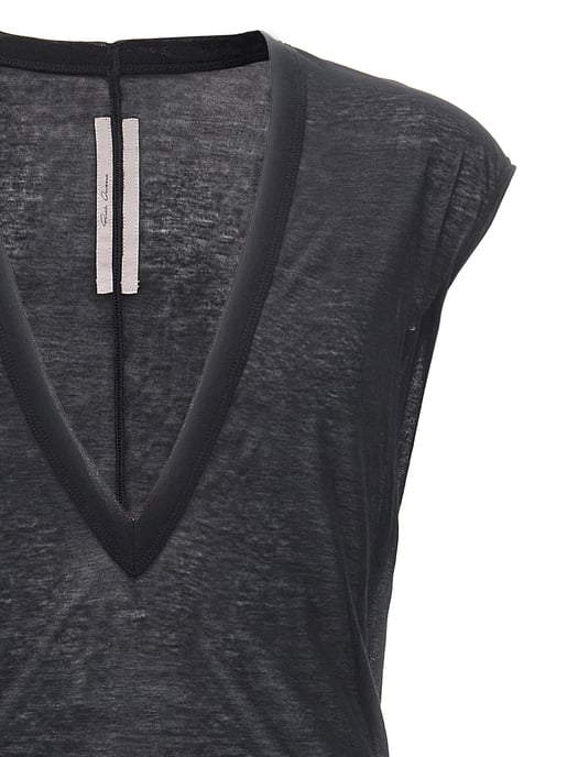 Camiseta de algodón negra Rick Owens - Image 3