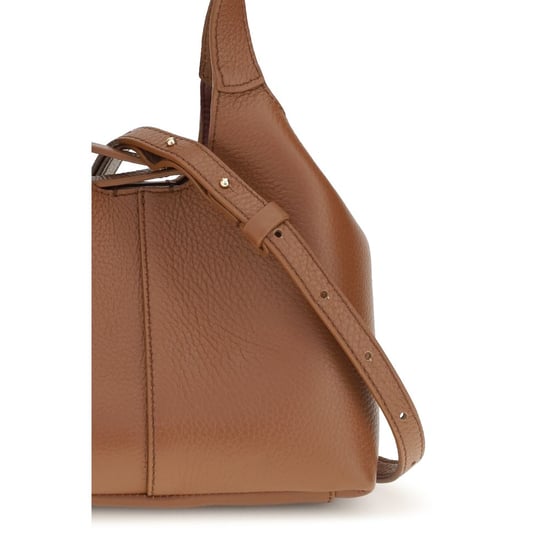 Bolso de mano Coccinelle de piel de ternera marrón Bos Taurus - Image 4
