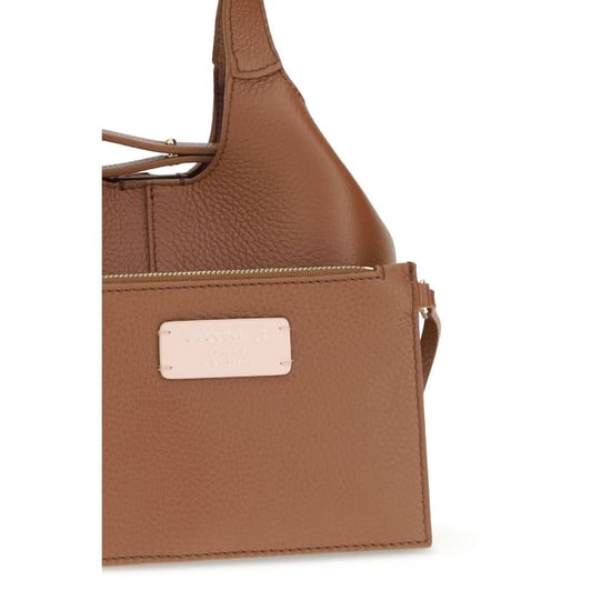 Bolso de mano Coccinelle de piel de ternera marrón Bos Taurus - Image 5