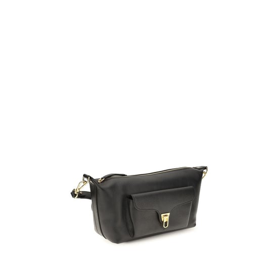 Bolso de hombro Coccinelle de piel de ternera negra Bos Taurus - Image 2