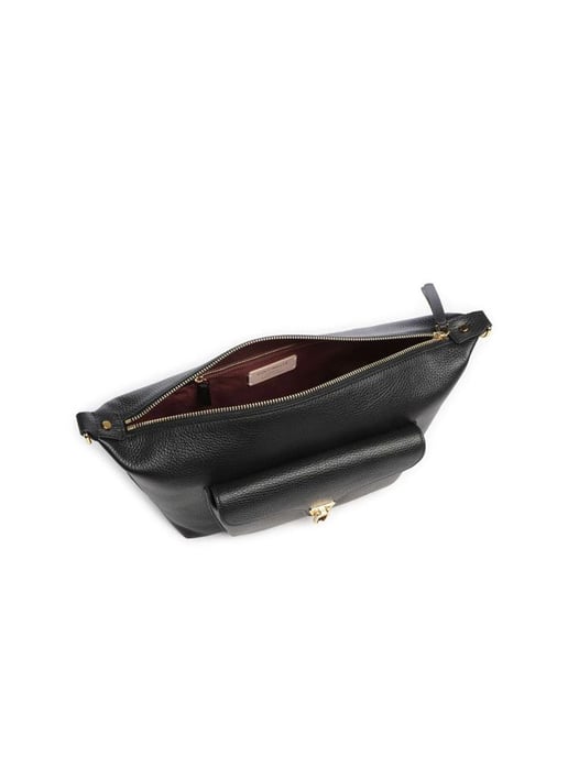 Bolso de hombro Coccinelle de piel de ternera negra Bos Taurus - Image 5