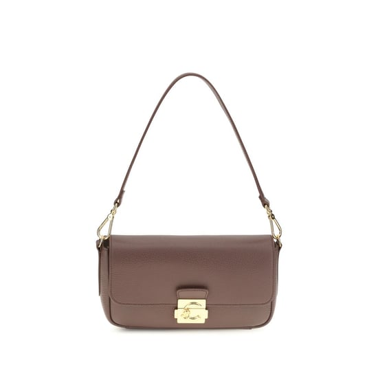 Bolso de Hombro Bos Taurus de Cuero de Ternera Marrón Coccinelle - Image 1