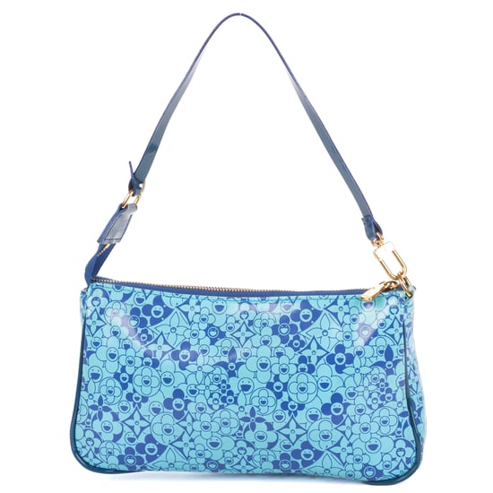 Louis Vuitton Ltd.Ed. Takashi Murakami Cosmic Blossom Pochette en Blue Cuero de ternero - Image 5