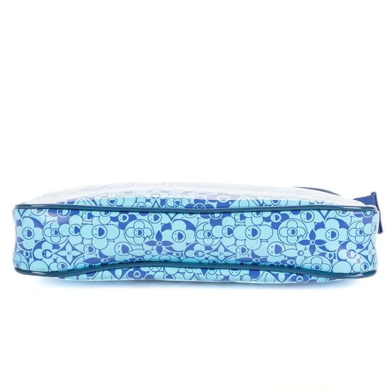 Louis Vuitton Ltd.Ed. Takashi Murakami Cosmic Blossom Pochette en Blue Cuero de ternero - Image 6