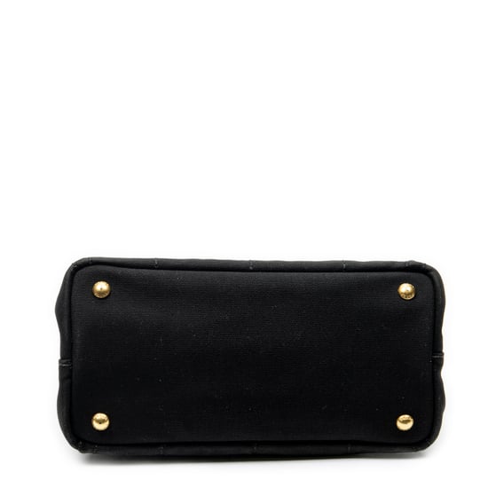 Prada Small Canapa Tote  en  negro Lienzo - Image 6