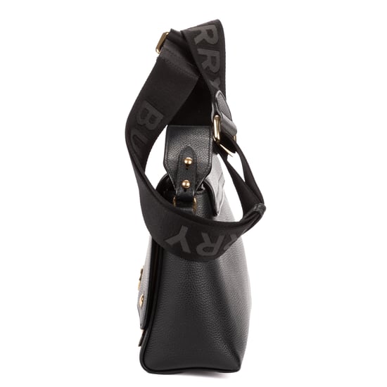 Burberry Note Logo Flap Crossbody  en  negro Cuero de ternero - Image 3