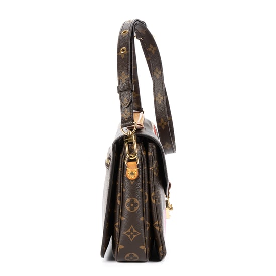 Louis Vuitton Ltd.Ed.Patches Pochette Metis MM en marrón Lienzo recubierto - Image 4