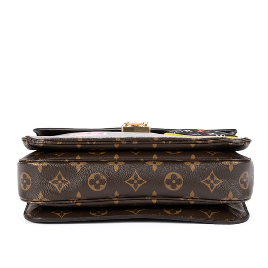 Louis Vuitton Ltd.Ed.Patches Pochette Metis MM en marrón Lienzo recubierto - Image 6