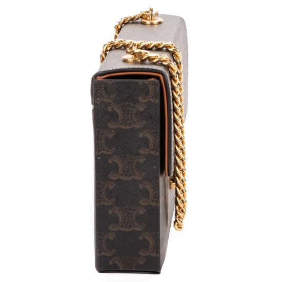 Celine Triomphe Chain Bag en como nuevo Lienzo recubierto - Image 4