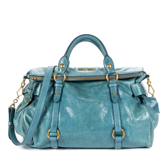 Miu Miu Lux Bow Bag en azul claro Cuero de ternero - Image 1