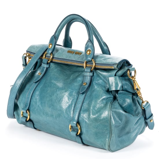 Miu Miu Lux Bow Bag en azul claro Cuero de ternero - Image 2
