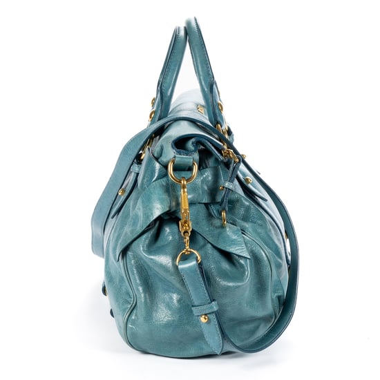 Miu Miu Lux Bow Bag en azul claro Cuero de ternero - Image 4