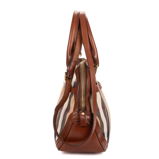 Burberry Orchard Bowling Bag  en  beige Lienzo - Image 3