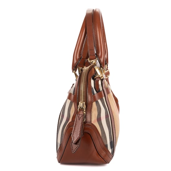 Burberry Orchard Bowling Bag  en  beige Lienzo - Image 4