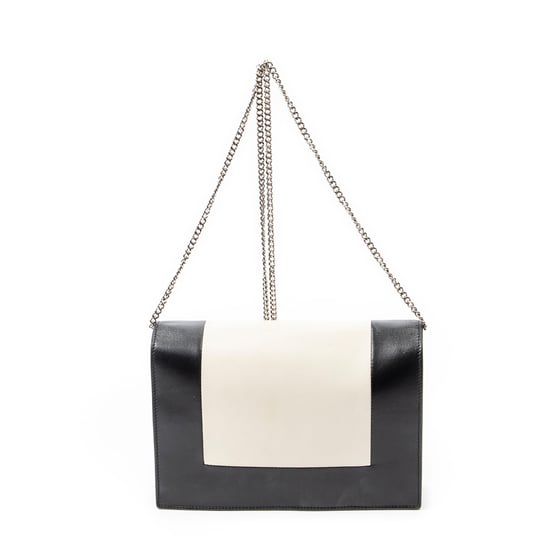 Celine Frame Evening Chain Clutch en negro Cuero de ternero - Image 5
