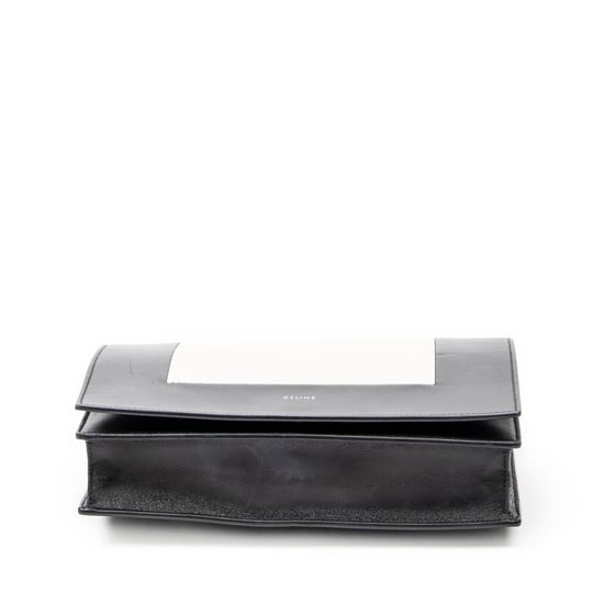 Celine Frame Evening Chain Clutch en negro Cuero de ternero - Image 6
