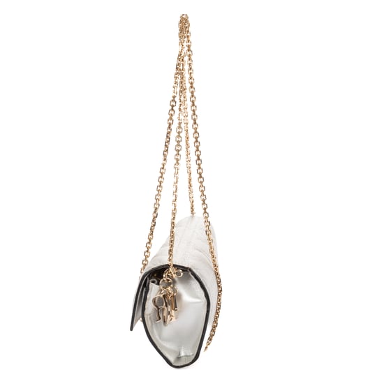 Dior Miss Dior Wallet on Chain en gris Cuero de becerro - Image 3