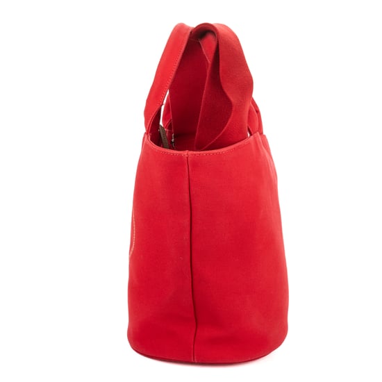 Prada Cabas Tote en rojo Lienzo - Image 3