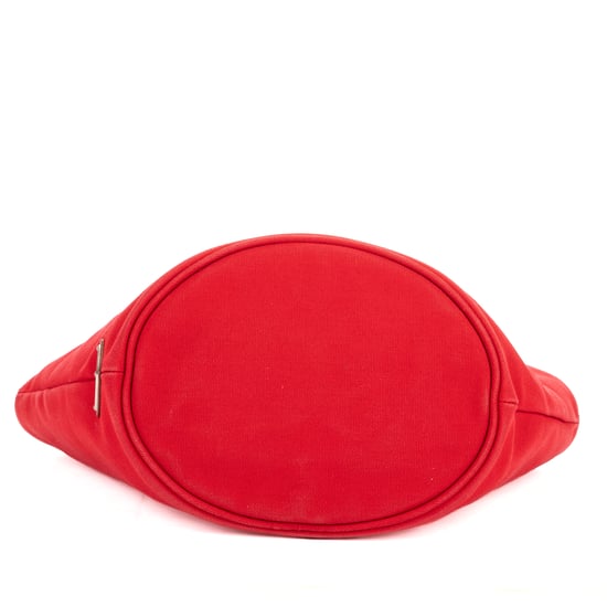 Prada Cabas Tote en rojo Lienzo - Image 6
