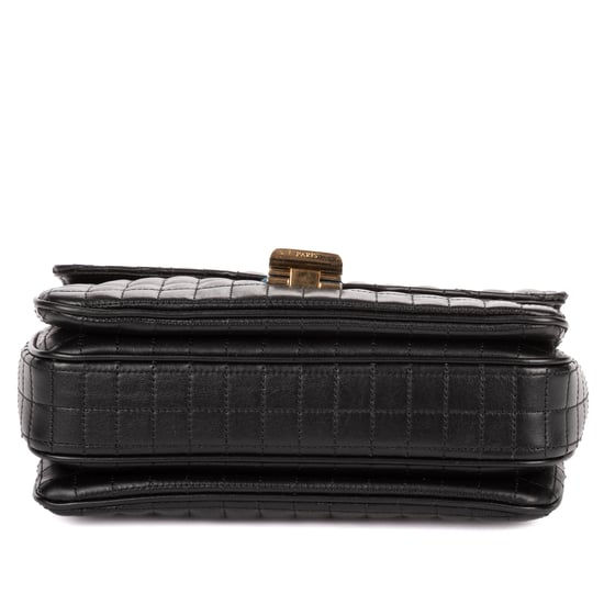 Celine C Chain Flap en negro Cuero de ternero - Image 6