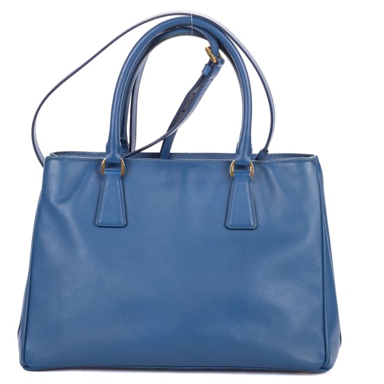Prada Medium Galleria Tote Medium en  azul Cuero de ternero - Image 5