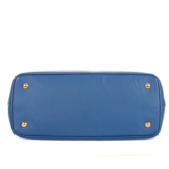Prada Medium Galleria Tote Medium en  azul Cuero de ternero - Image 6