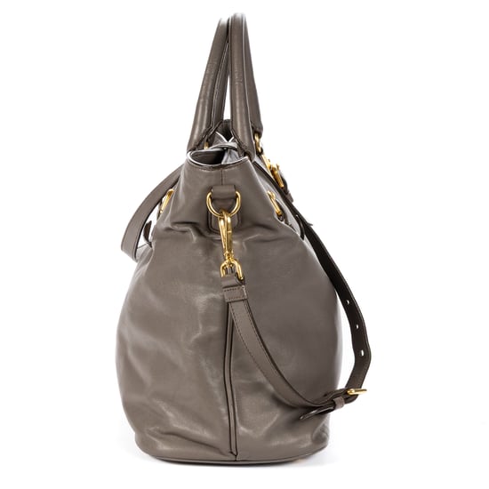Prada Soft Tote en gris Cuero de ternero - Image 4