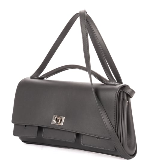 Balenciaga Small Bel Air Clutch Small en gris Cuero de ternero - Image 2