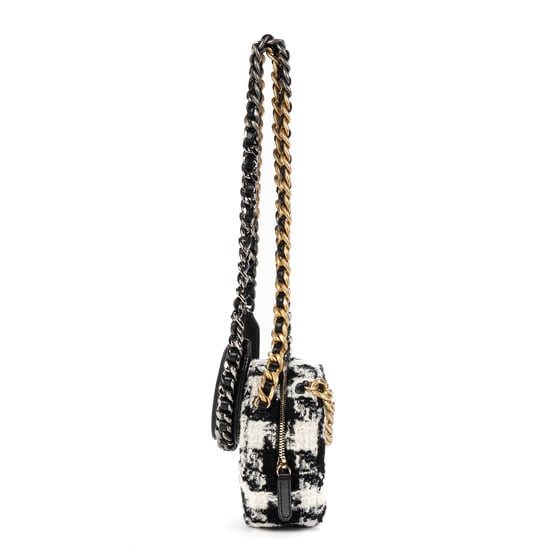 Chanel 19 Round Clutch Chain Crossbody en negro Lienzo - Image 4
