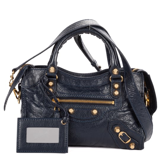 Balenciaga Classic Mini City Mini en Marina Cuero de ternero - Image 1