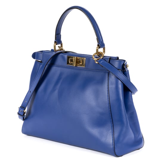 Fendi Medium Peekaboo Medium en azul Cuero de ternero - Image 2